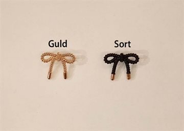 Sløjfe knapper guld 